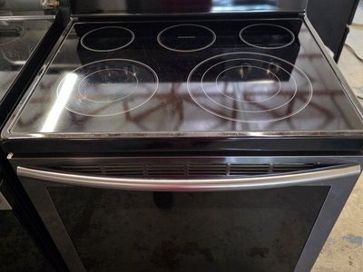 Black stainless electric stove