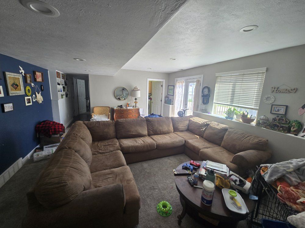 brown sectional couch