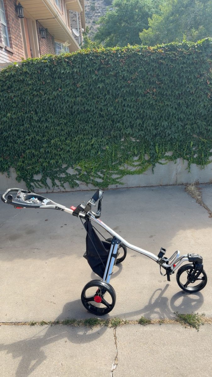 3 wheel golf push cart