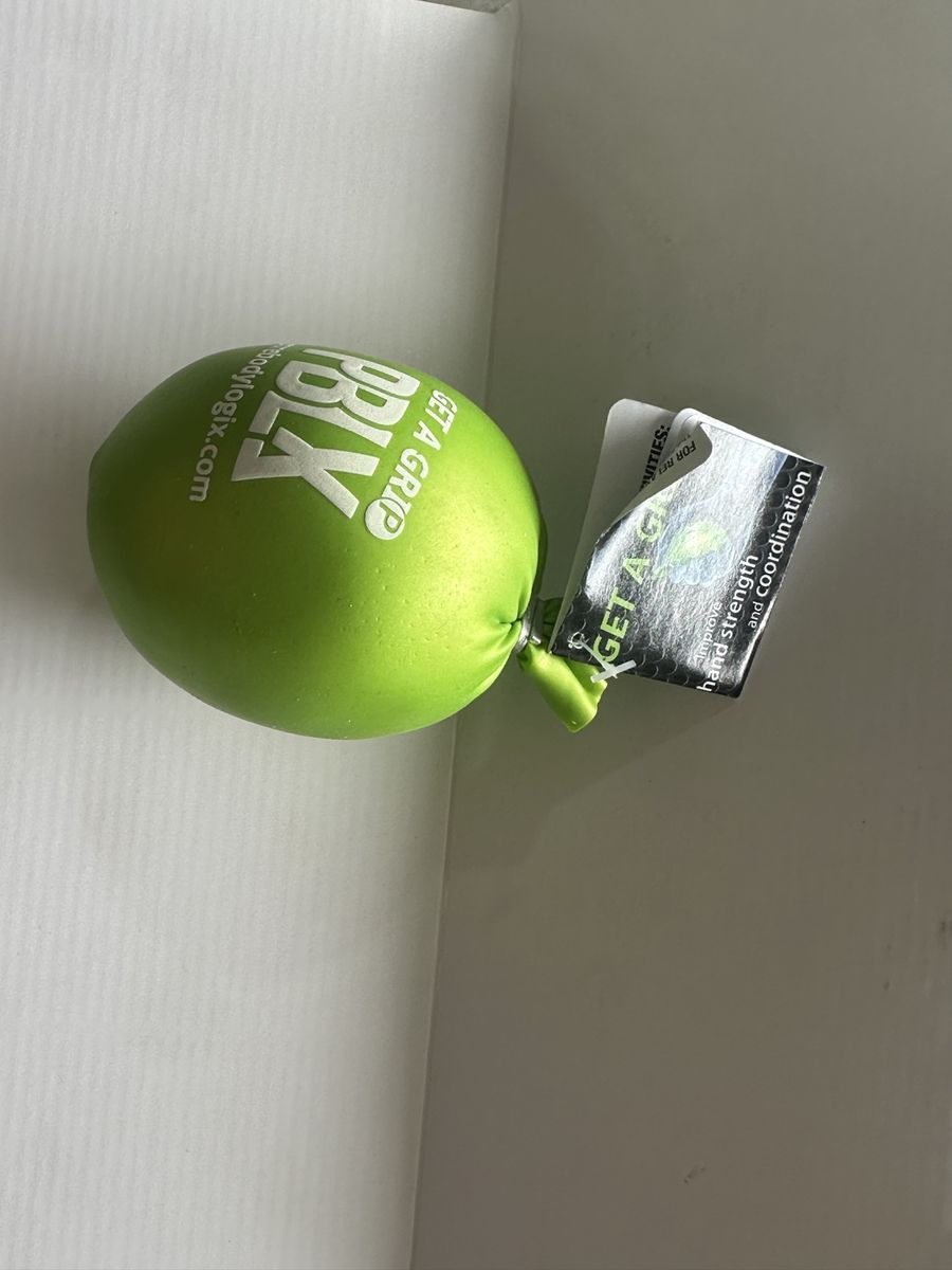 PBLX Get A Grip Stress Squeeze Ball - Therapeutic Micro Beads Hand Strengthener - Green