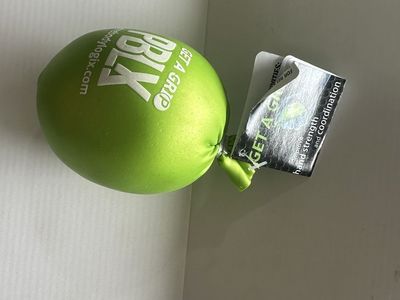 PBLX Get A Grip Stress Squeeze Ball - Therapeutic Micro Beads Hand Strengthener - Green