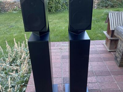 B&W concept speakers CM1 and CM2 paired