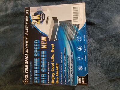 3-Speed Portable Air Cooler Fan with USB - Open Box Never Used