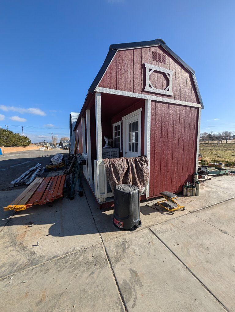 10'5" x 25' x13' Shed Tiny home ADU