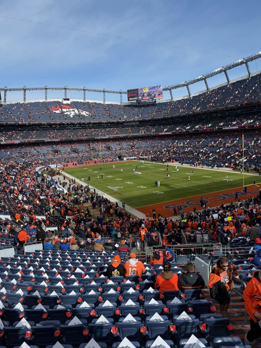 Denver Broncos Tickets For Sale! Numerous Games! Section 236, Row 15, Seats 3-6