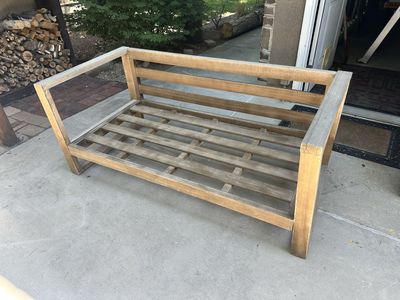 Outdoor Wood Bench/Loveseat Frame