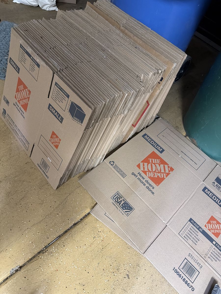 Moving Boxes - Assorted Small & Medium Sizes