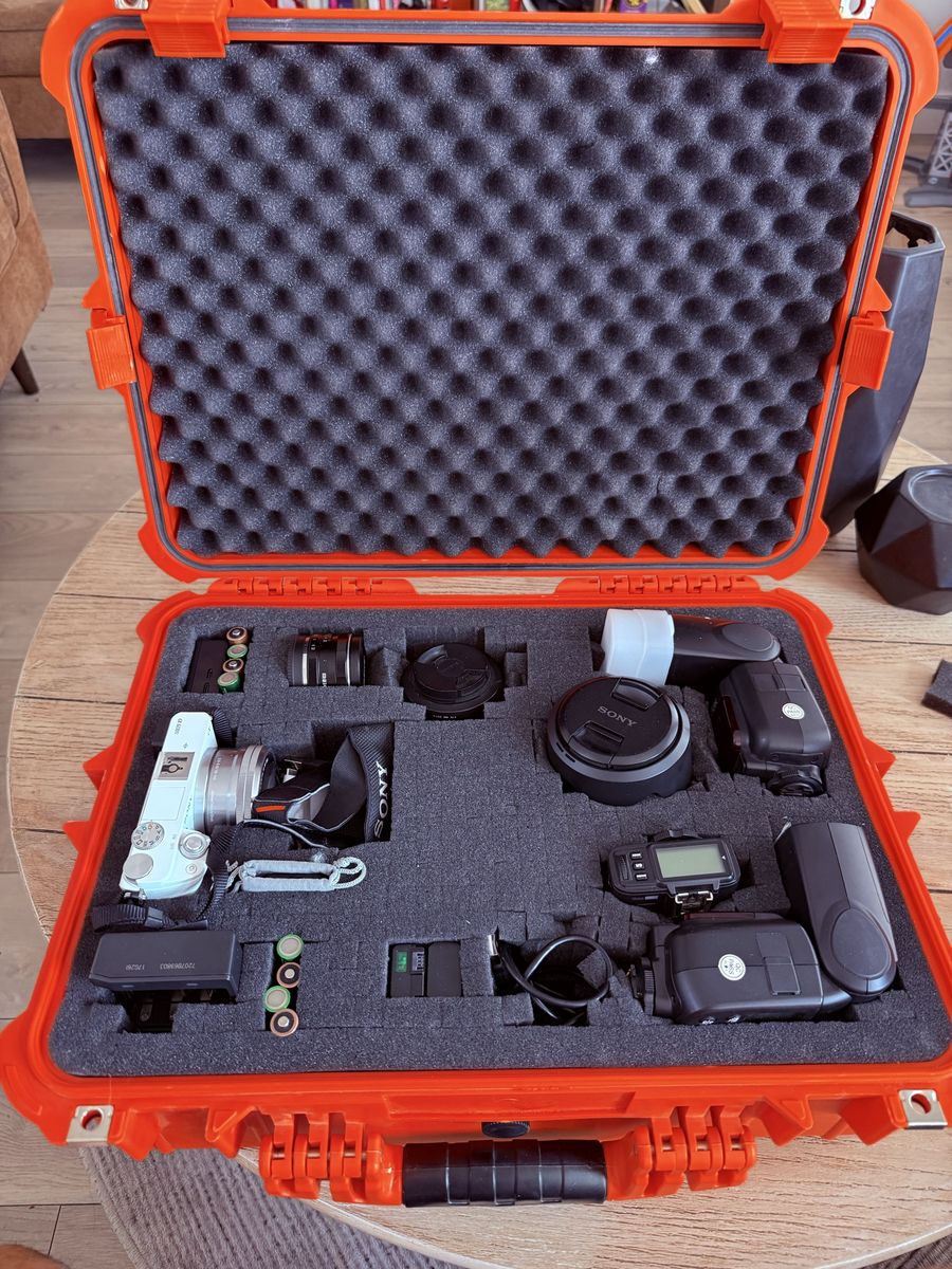 Sony Alpha a6000 Bundle | 4 Lenses, 2 Flashes, Hard Case & Extras - $1,200