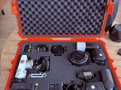 Sony Alpha a6000 Bundle | 4 Lenses, 2 Flashes, Hard Case & Extras - $1,200