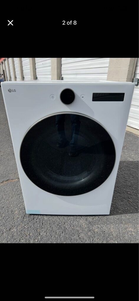 New LG - 7.4 Cu. Ft. Stackable Smart Electric Drye