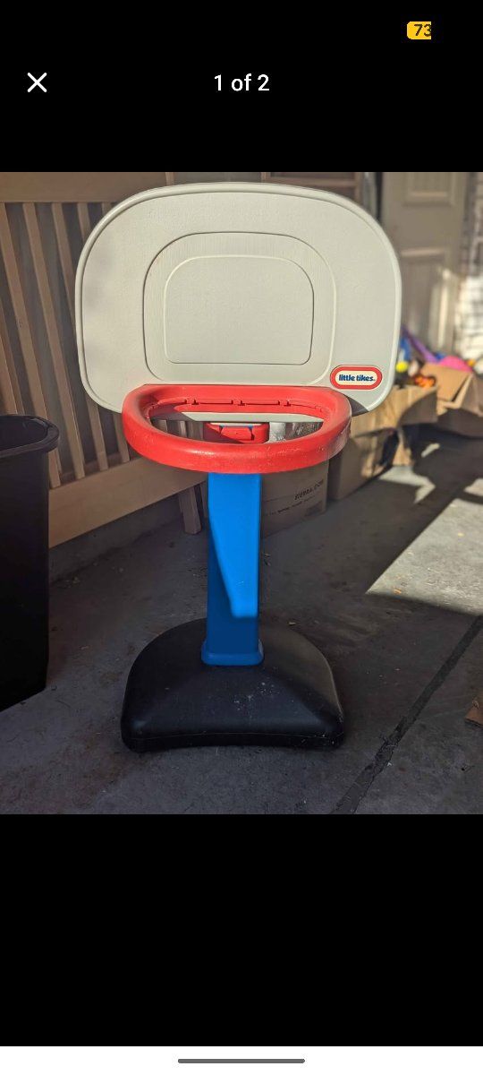 Little Tikes Kids Adjustable Basketball Hoop Stand Toy