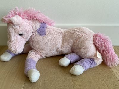 Horse Stuffed Animal, Pink & Purple