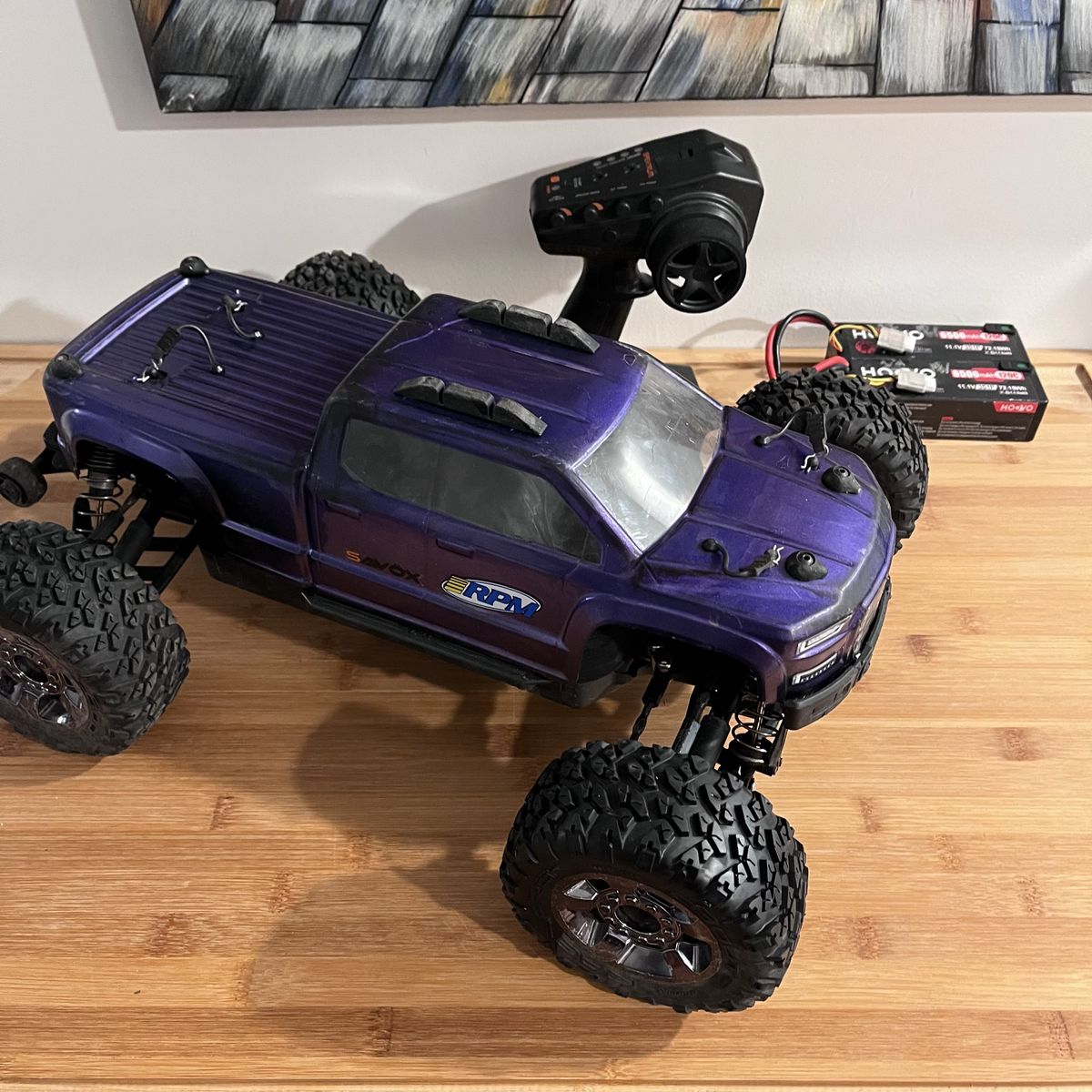ARRMA 1/10 BIG ROCK 3S 4X4 BRUSHLESS + Upgrades, 2x batteries, and lots of spare parts
