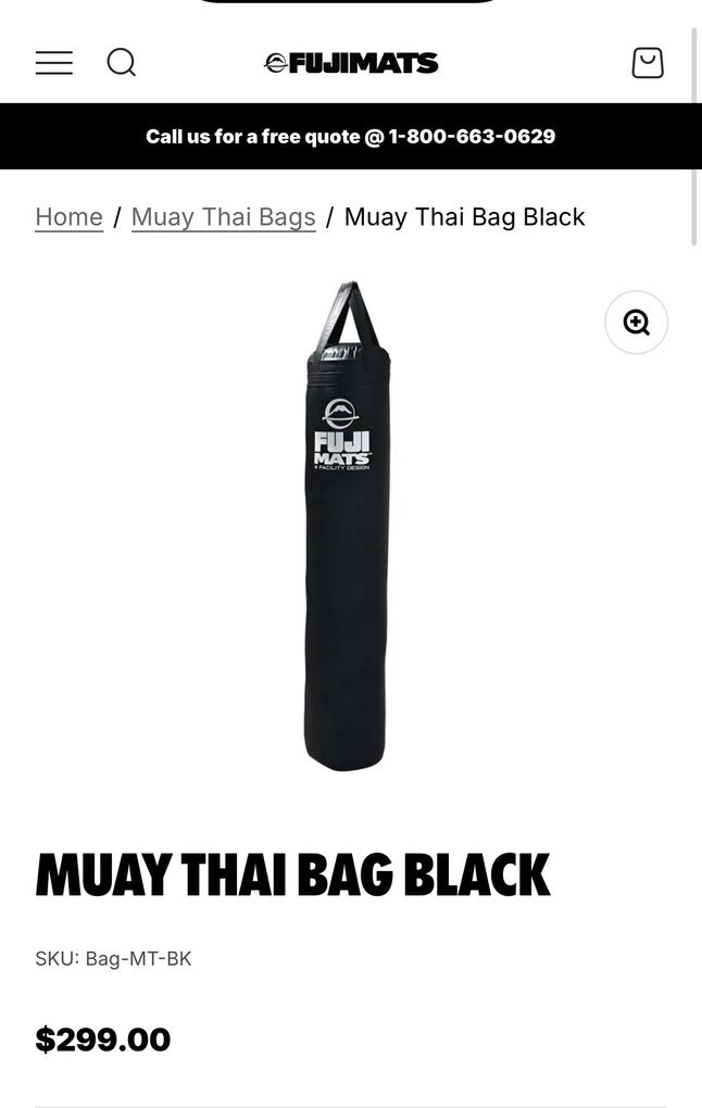 Muay Thai Bag & Trolley Wallmount