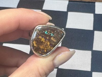 Sterling Silver Austrialian Boulder Opal Ring