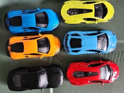 Set of 6 Mixed Die-Cast Toy Cars - Assorted Colors & Models