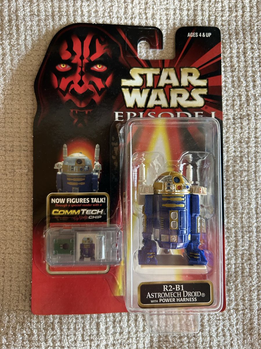 Star Wars Episode I R2-B1 Astromech Droid Action Figure with Power Harness CommTech Chip