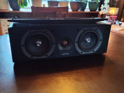 Jamo S 83 CEN Black 2-Way Bass Reflex Center Channel Speaker - Home Audio
