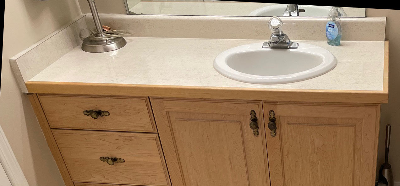 Countertop, sink and faucet