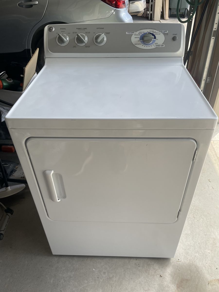 GE White Electric Dryer