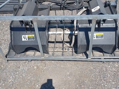 NEW SKID STEER LOG GRAPPLE BUCKET FOR WOOD
