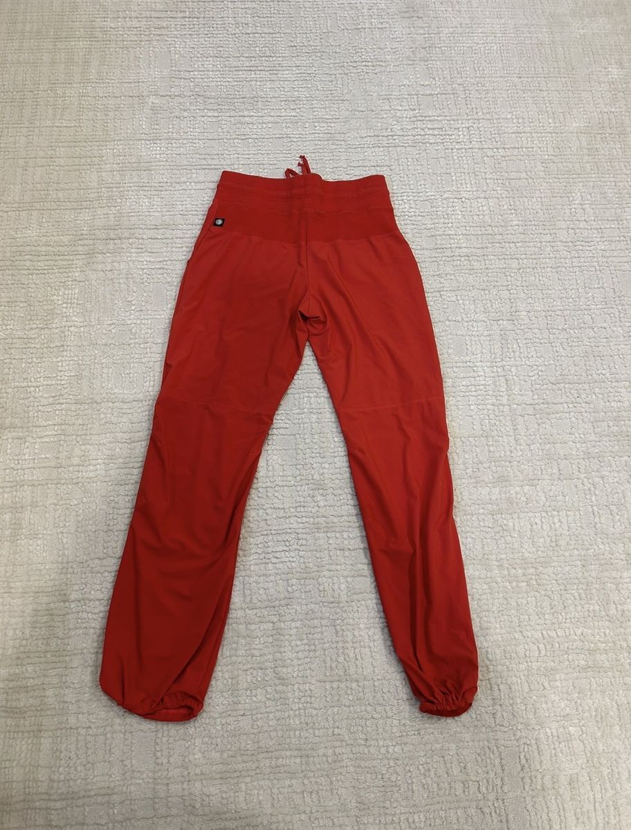 5 Dancewear Red Jogger Pants with Elastic Cuffs - Comfortable & Stylish Size Small