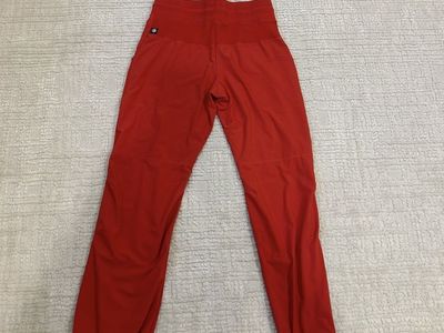 5 Dancewear Red Jogger Pants with Elastic Cuffs - Comfortable & Stylish Size Small