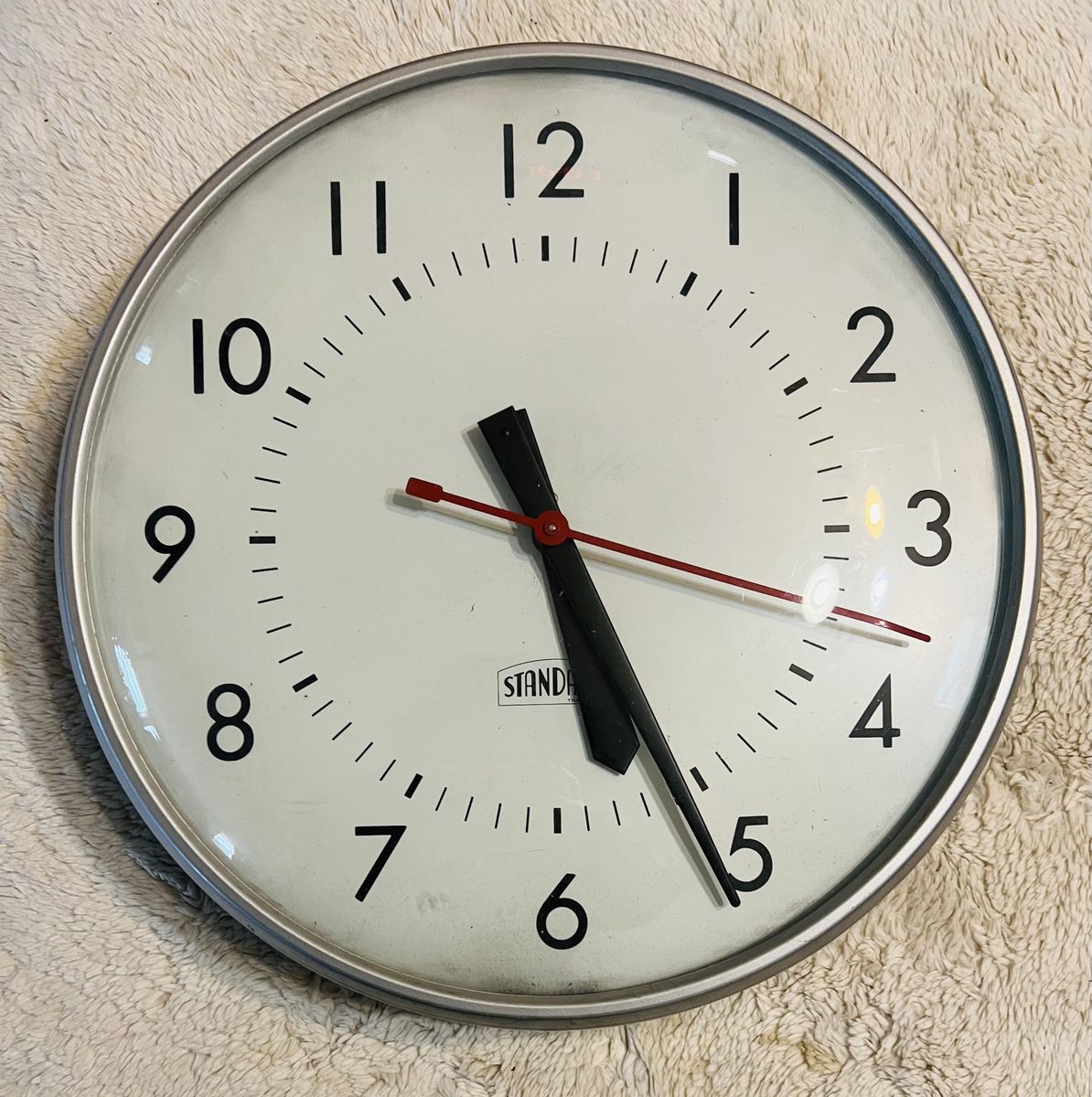 Vintage School Wall Clock from Standard Electric