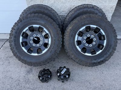 Ford Tremor 18" Rims & Goodyear Wrangler Duratrac Tires 285/75/18 (Set of 4)