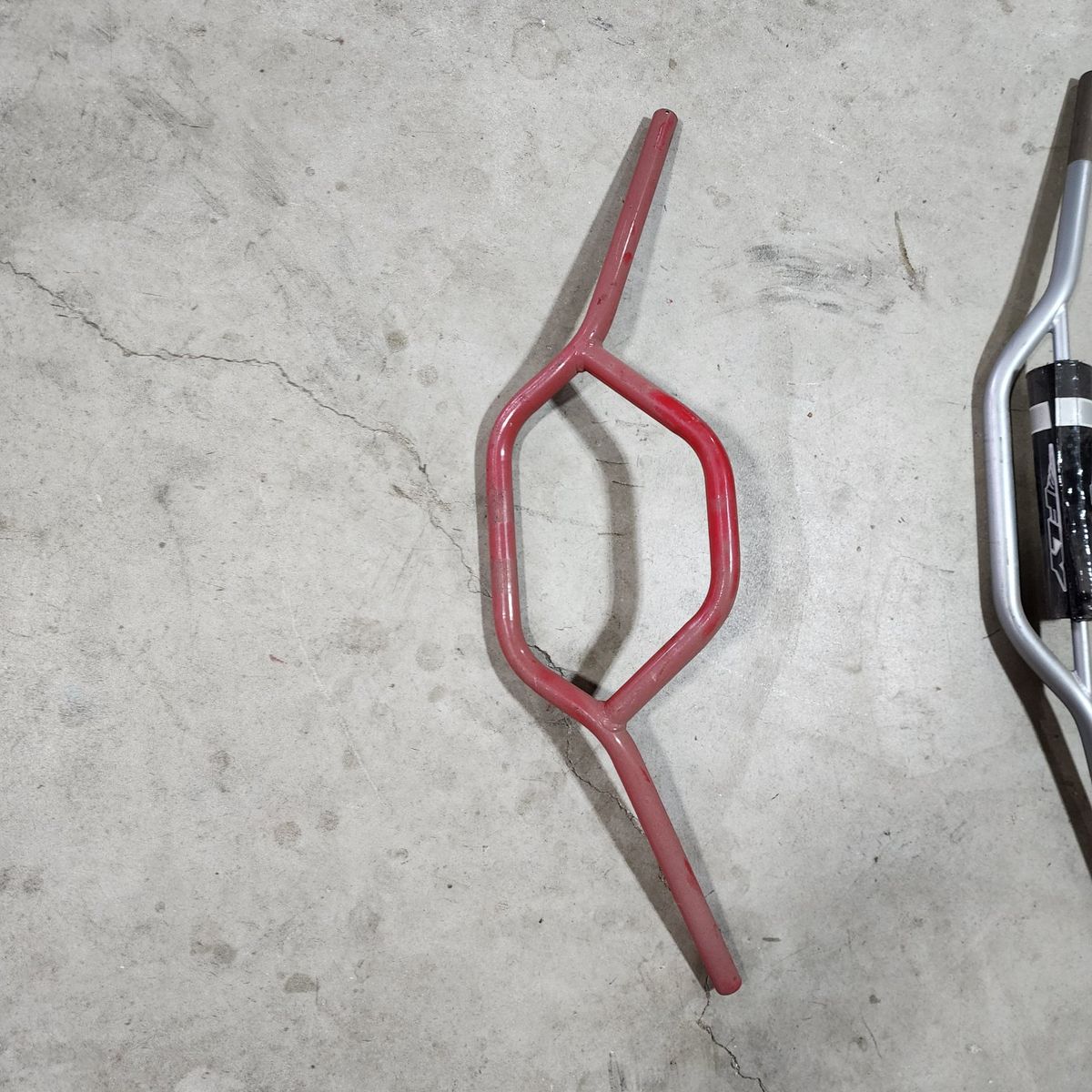 Red Metal Handlebar snowmobile or Push Bar - General Utility Part