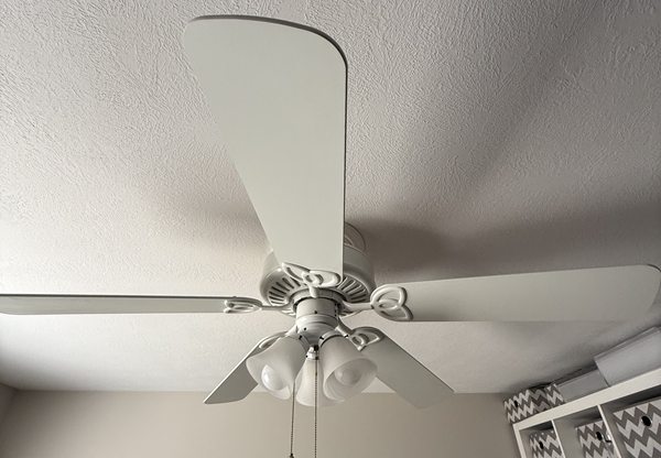 52" White Ceiling Fan
