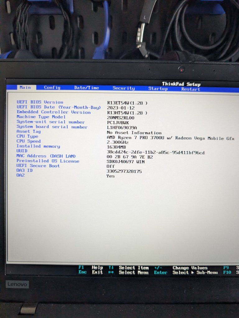Lenovo ThinkPad X395 Laptop - AMD Ryzen 7 PRO, 16GB RAM