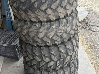 Set of 4 Used ATV/UTV Tires: 27x11.00R14 & 27x9.00R14 - Off-Road Trea