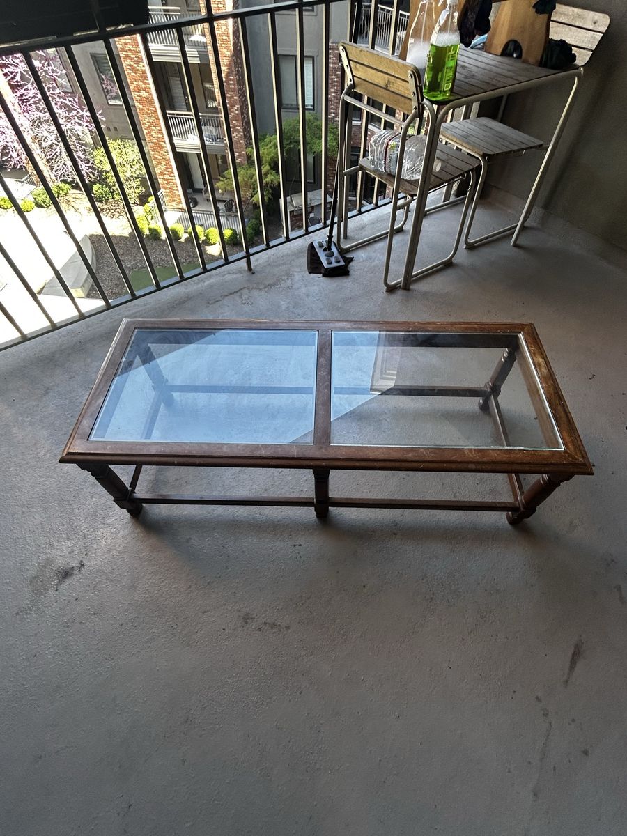 Glass Panel coffee Table