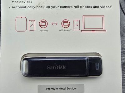 SanDisk Phone Drive 256GB Flash Drive Lightning & USB Type-C