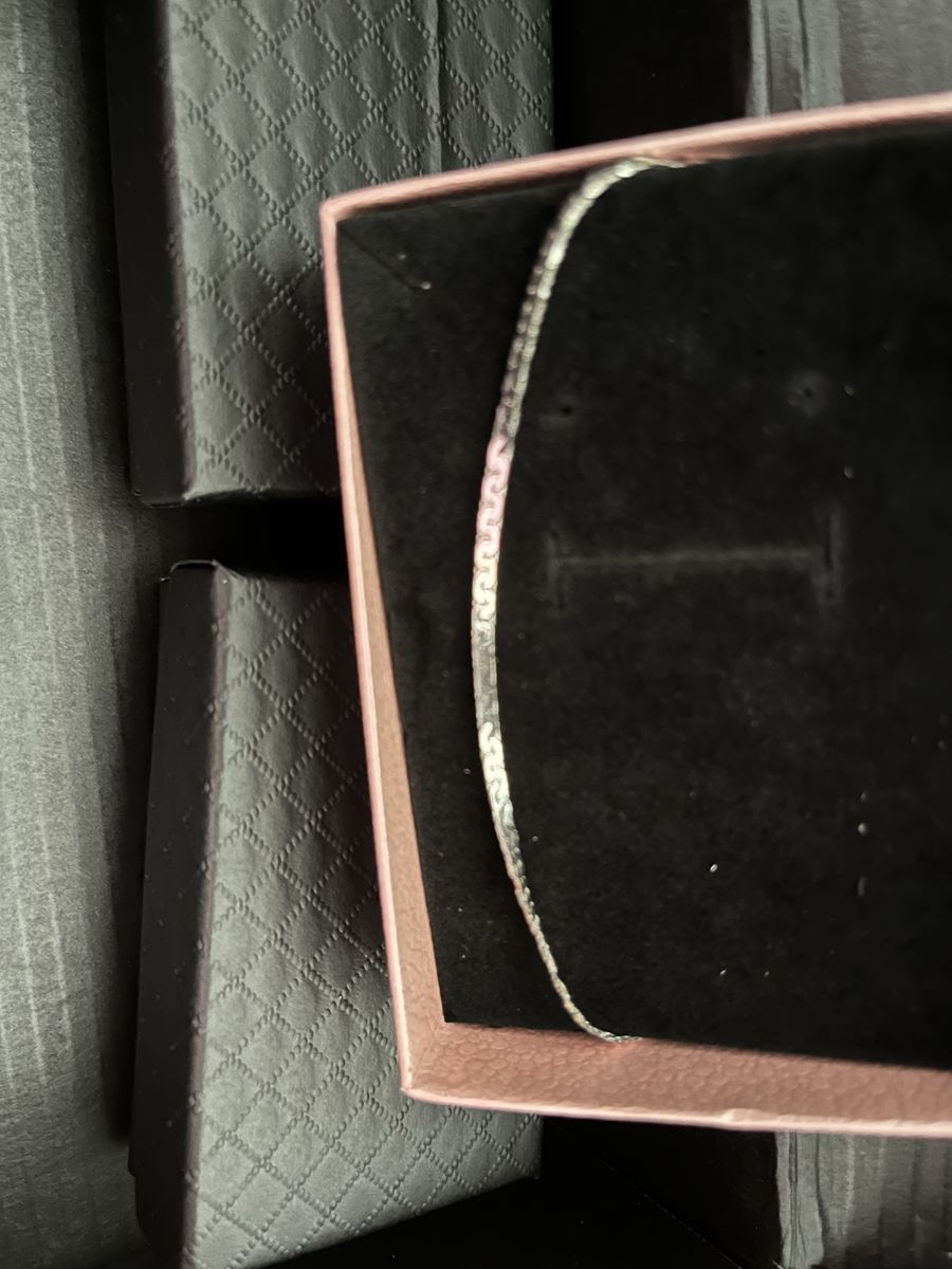 Sterling silver Herringbone Chain Necklace - Flat Link Design, Unisex Jewelry