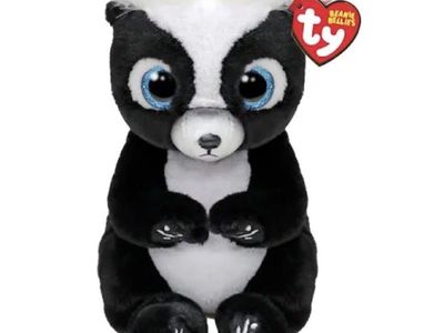 Rukus Skunk Ty Beanie Bellies 6-inch plush stuffed toy
