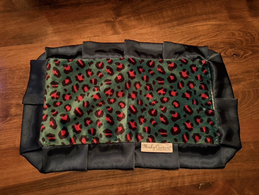 Infant comfort Minky Couture blanket 21” by 13”