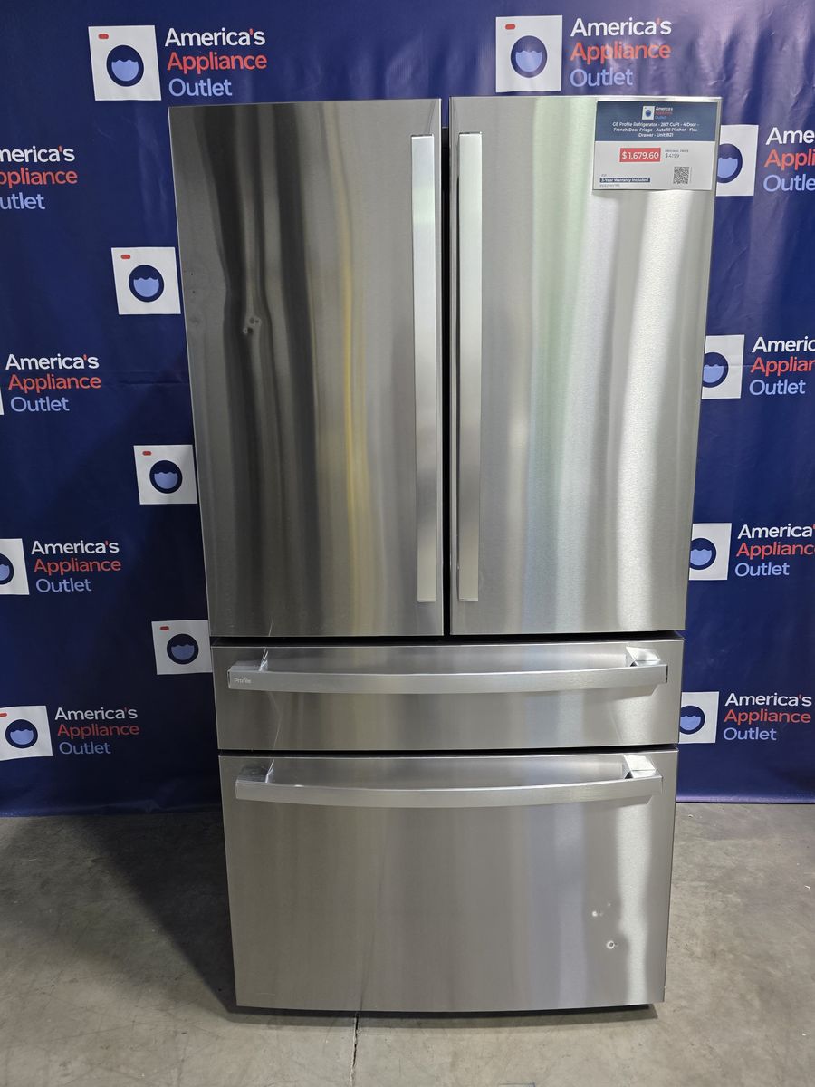 GE Profile Smart 4-Door French Door Refrigerator (Fingerprint Resistant Stainless Steel), 36-Inch Wide, 28.7 Cu. Ft.