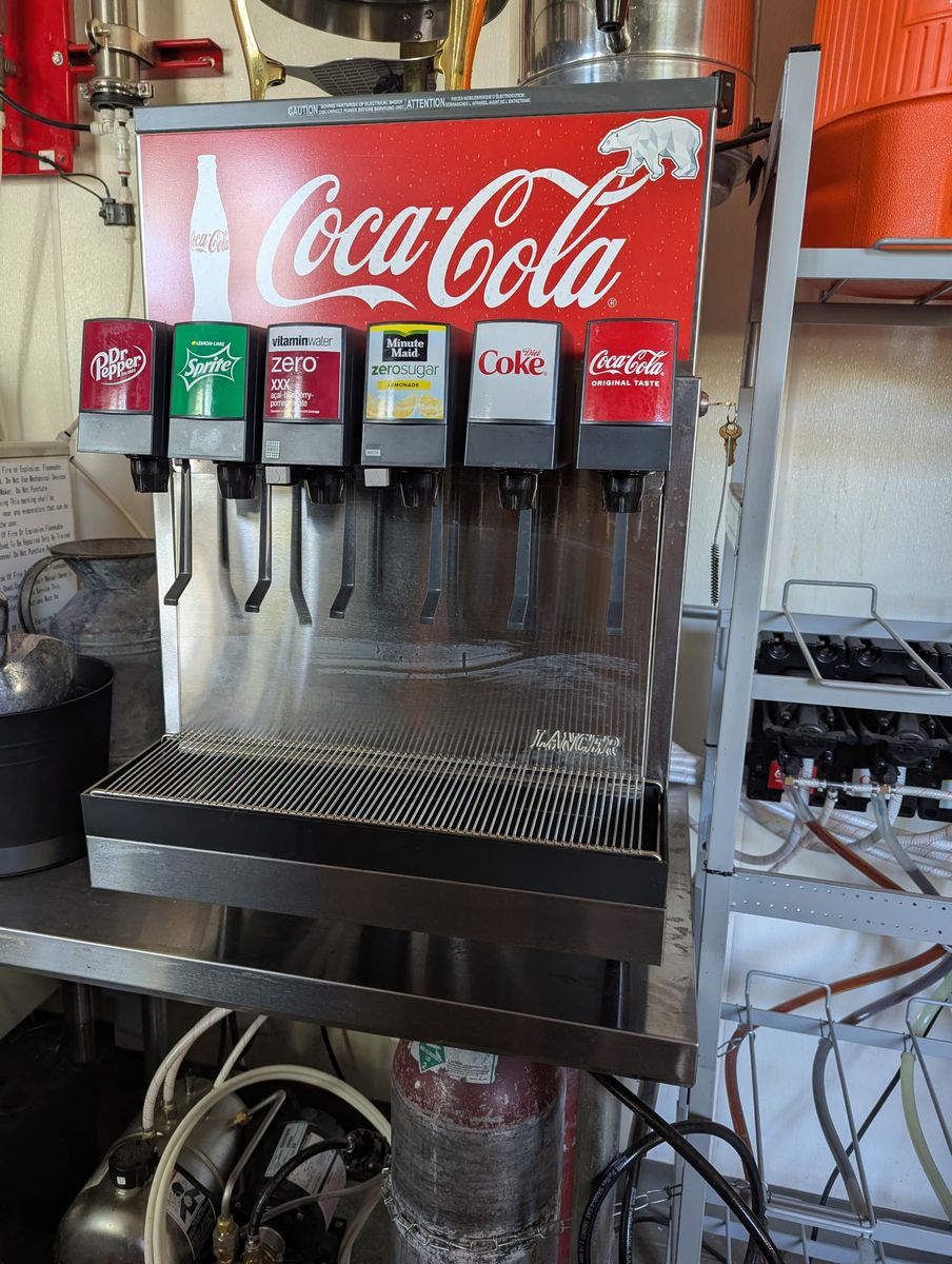 Commercial soda machine
