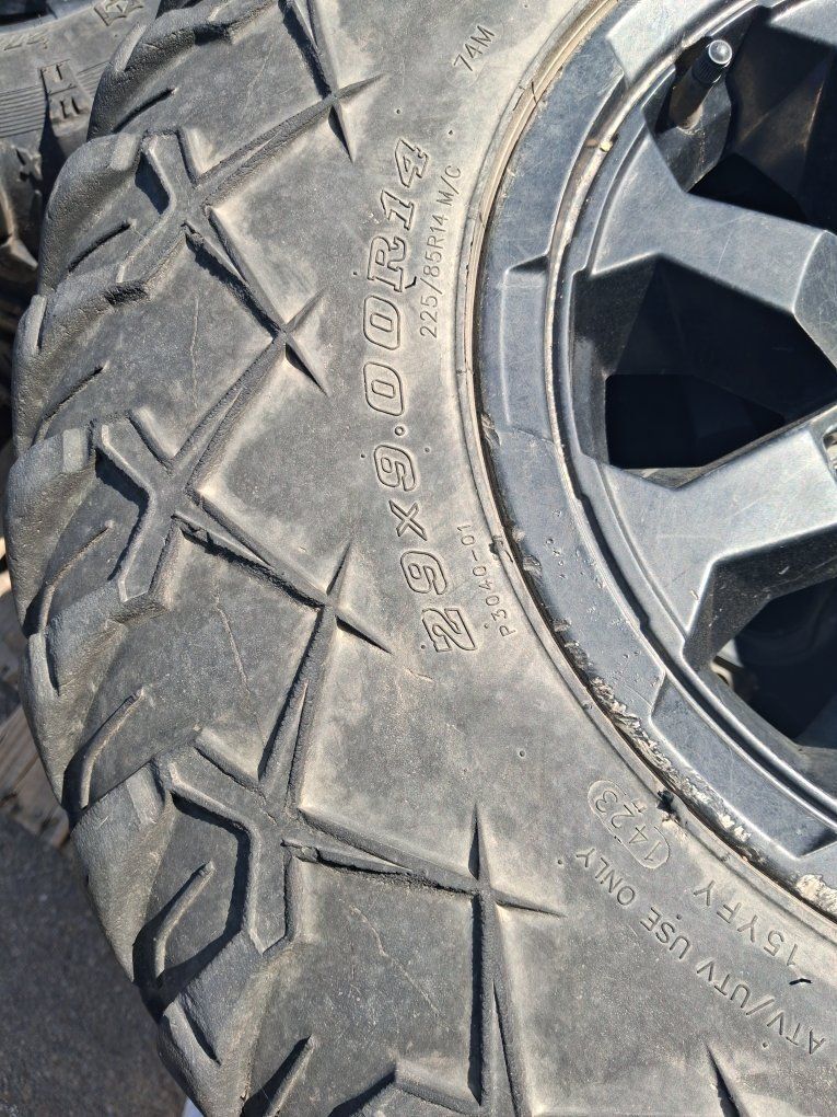 Tusk Terrabite 29x9.0R14 ATV/UTV Tires with Wheels - Set of 4