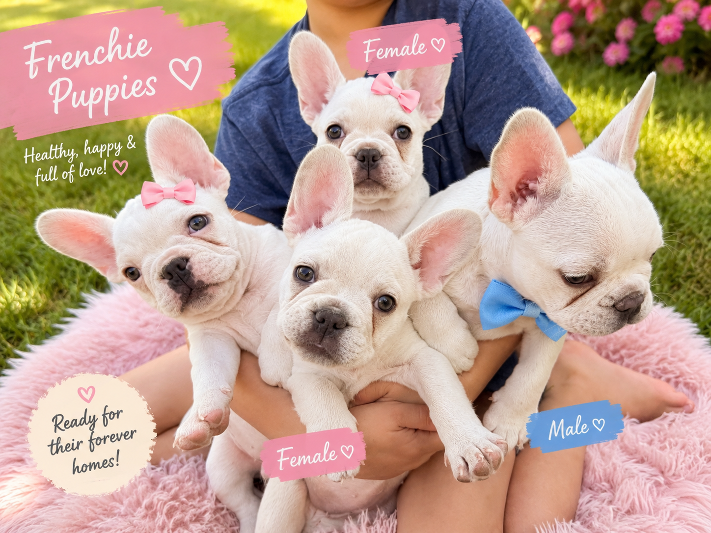 AKC French Bulldog Puppies Ready for Their Forever Homes