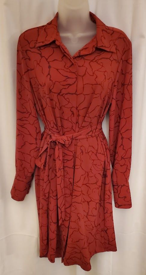 Prologue Women's Long Sleeve Dress - Red, Black - Size M - NWT