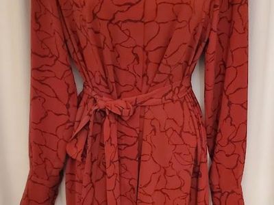Prologue Women's Long Sleeve Dress - Red, Black - Size M - NWT