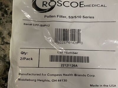 Pollen Filter For CPAP machine
