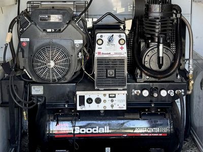 Goodall Power Center 1150 Welding AC Power Air Compressor Vanair Kohler 23.5HP 2018