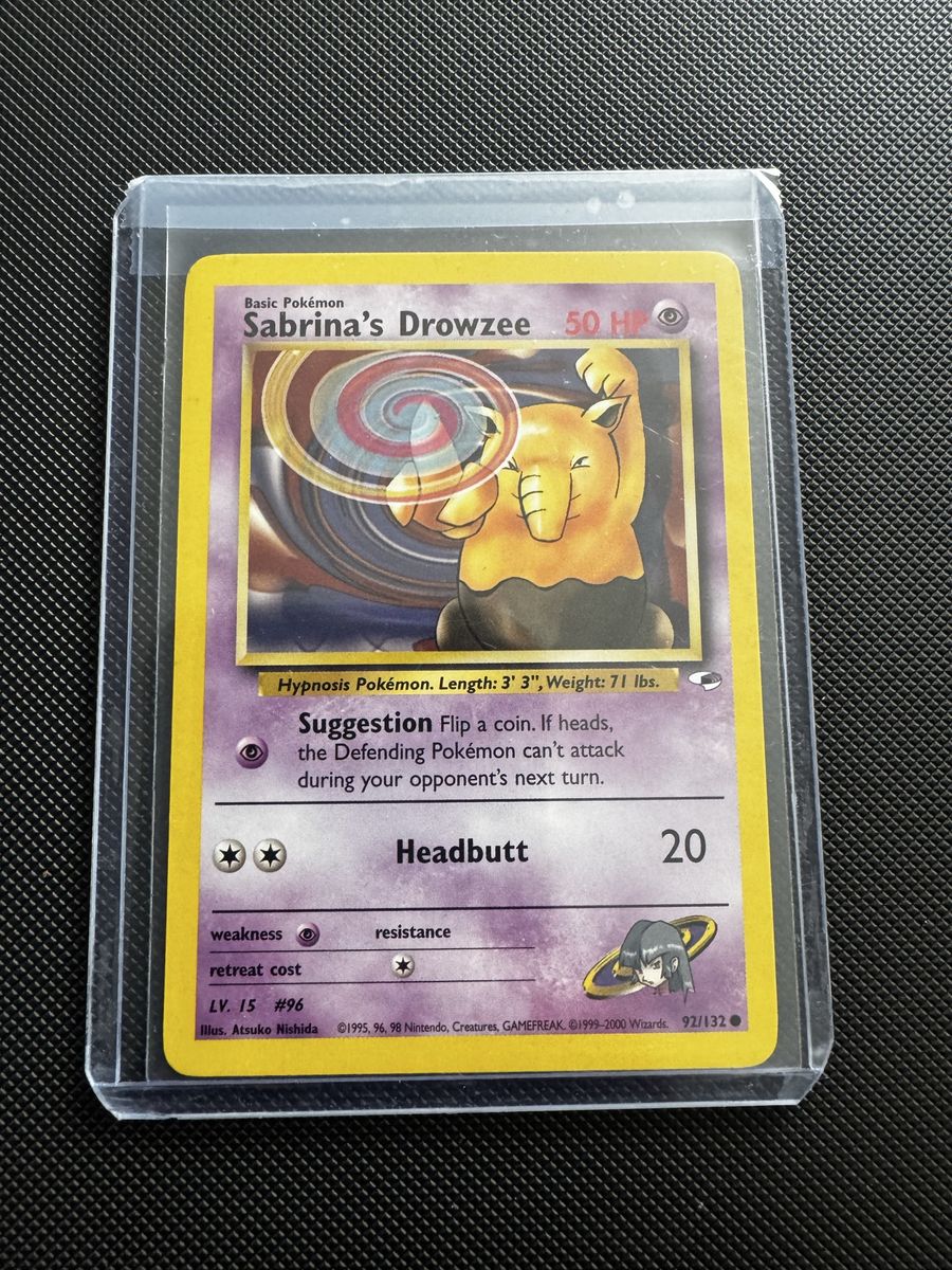Sabrina's Drowzee 92/132 Gym Challenge Pokemon Card WOTC 1999-2000