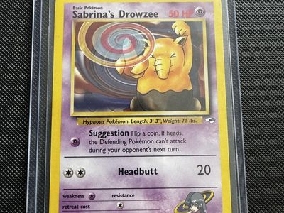 Sabrina's Drowzee 92/132 Gym Challenge Pokemon Card WOTC 1999-2000