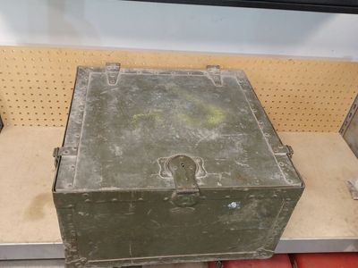 Vintage-antique military trunk