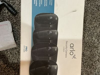 Arlo Pro 5th Gen 2K HDR Security Camera System - Black (4-Pack)